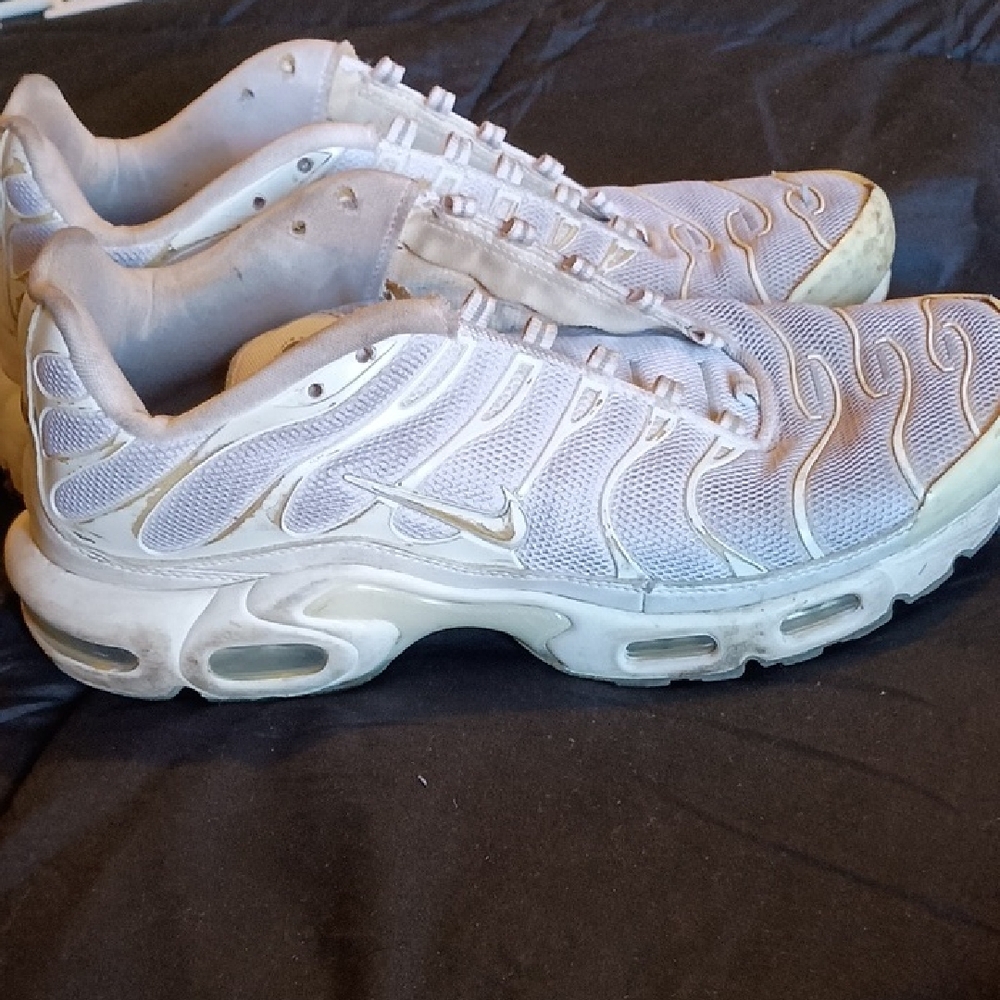 Nike White and Gray Athletic Shoes